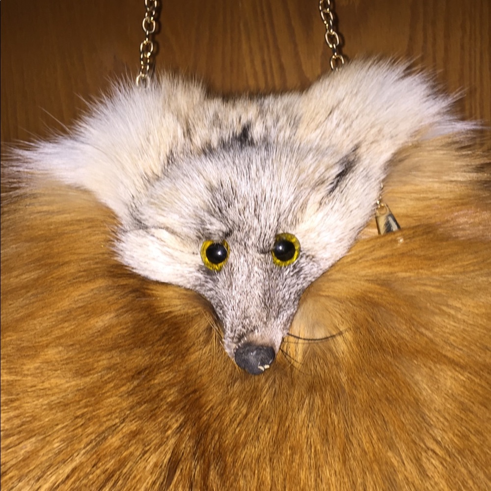 Fox Purse with shoulder strap